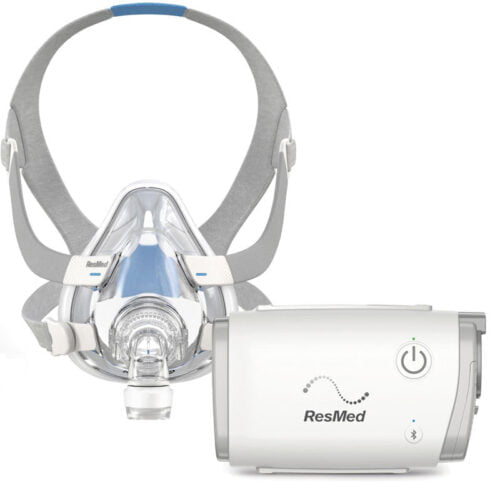 AirMini AutoSet Travel Auto CPAP with AirFit F20 Full Face Mask