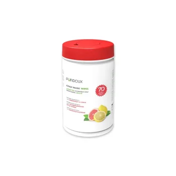cpap mask wipes with grapefruit & lemon scanted, pÜrdoux