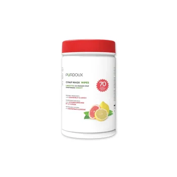 cpap mask wipes with grapefruit & lemon scanted, pÜrdoux